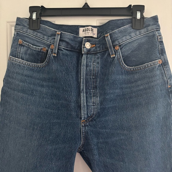 Agolde Riley High Rise Straight Crop - Picture 3 of 6